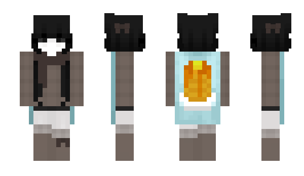 Minecraft skin demonstrar