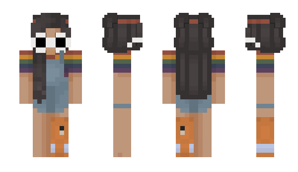 Minecraft skin PeachyHartUwU