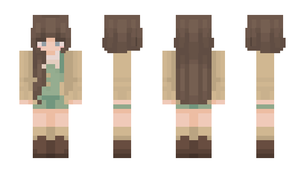 Minecraft skin lycheepink