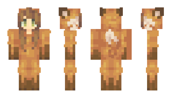 Minecraft skin Bracenvulp