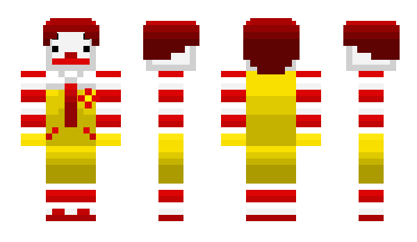 Minecraft skin Clownie