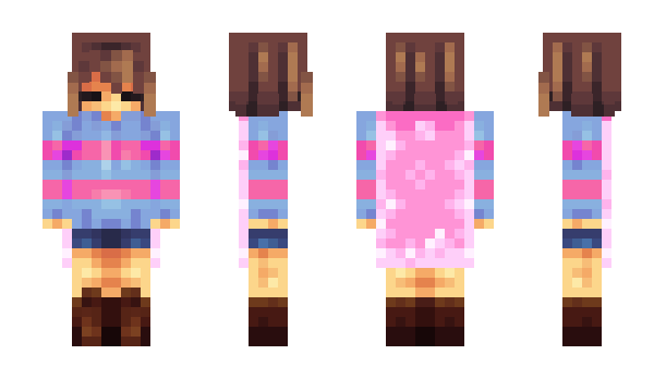 Minecraft skin Frisk_Undertale2