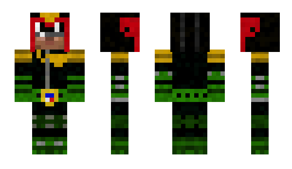 Minecraft skin JudgeDredd