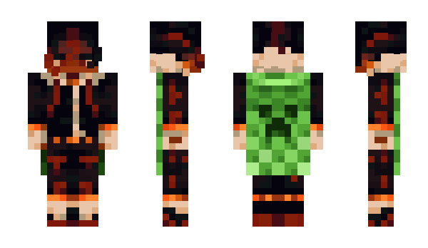 Minecraft skin Redqcted