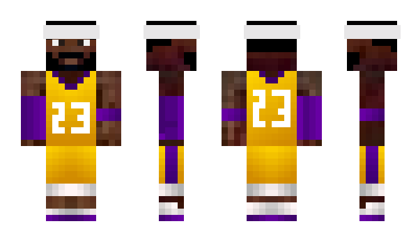 Minecraft skin lebronen