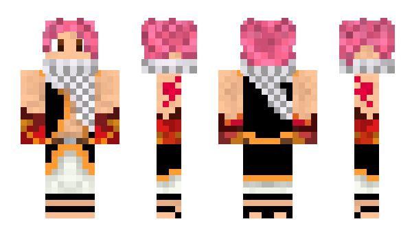 Minecraft skin Natsu_007