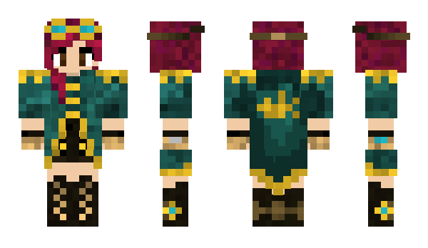 Minecraft skin leia_arya