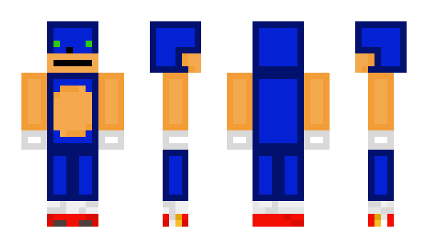 Minecraft skin soniccccc