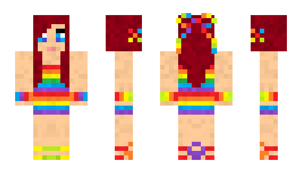 Minecraft skin Rainbow_Ruby