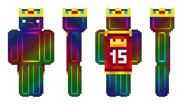 Minecraft skin RainbowSkeppys