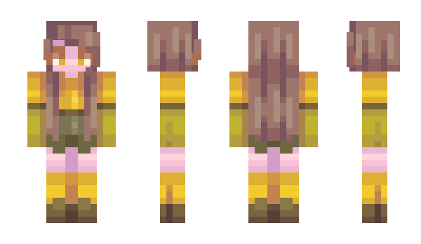 Minecraft skin yellowlina9