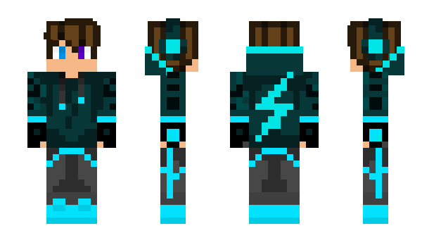 Neon Nike boy  Minecraft Skin