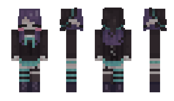 Minecraft skin bunnytail