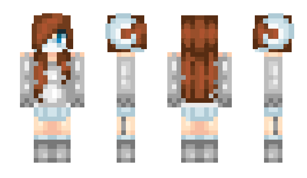 Minecraft skin wolfgirl002