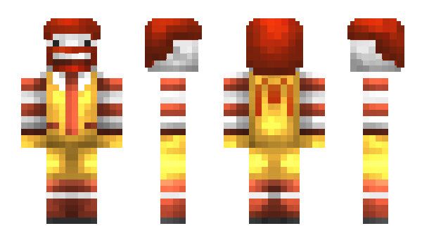 Minecraft skin Clownski