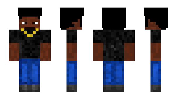 Minecraft skin Afro