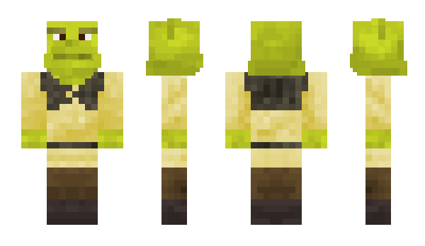 Minecraft skin shrekW