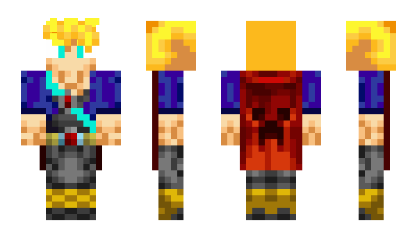 Minecraft skin Zwarrior2