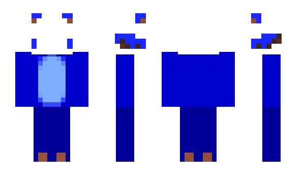 Minecraft skin bluebearr