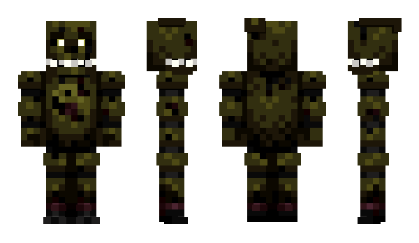 Minecraft skin Springtrap_Golde
