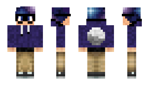 Minecraft skin GalaxyHair