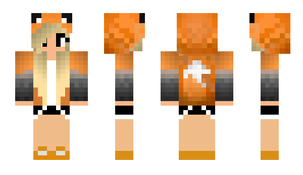 Minecraft skin Kitcune