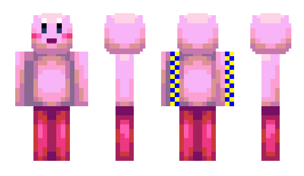 Minecraft skin Kirbyluff