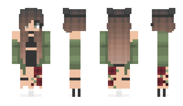 Minecraft skin SkullGurl