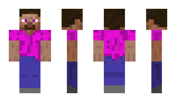 Minecraft skin purple_steve