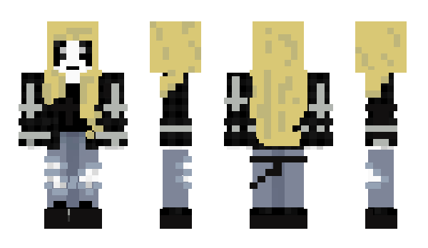 Minecraft skin BlackMetalhead