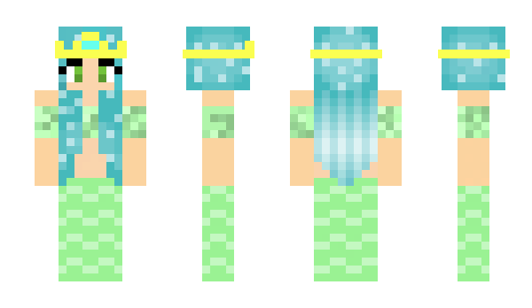 Minecraft skin SparklyMermaid