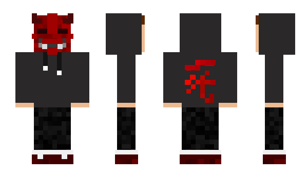 Minecraft skin oni444