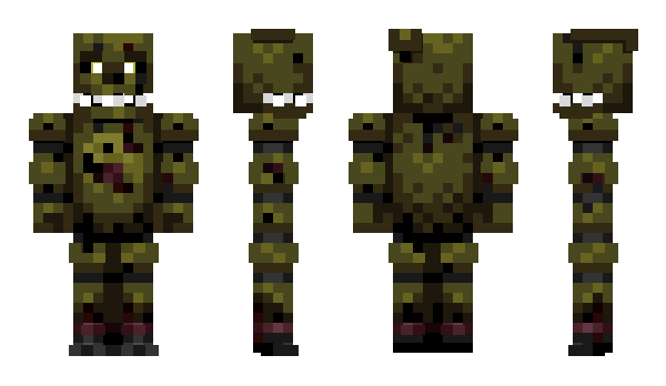 Minecraft скін по ніку Fnaf3_Springtrap