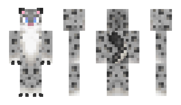 Minecraft skin snowleopardfan