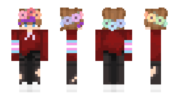 Minecraft skin ShyGalRed