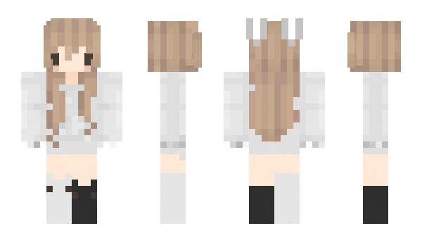 Minecraft skin fafafa