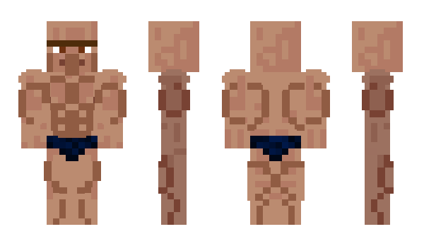 Minecraft skin MuscularVillager