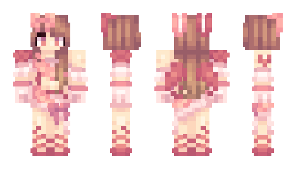Minecraft skin PinkLeopard