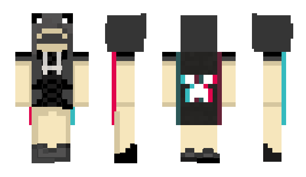 Minecraft skin Lunogryz