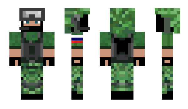 Minecraft skin soldado_russo