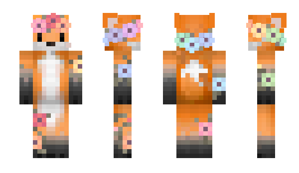 Minecraft skin Foxey