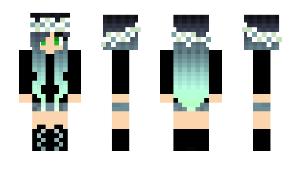 Minecraft skin GirlCatDog