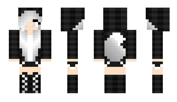 Minecraft skin Xx_SilverWolf_xX