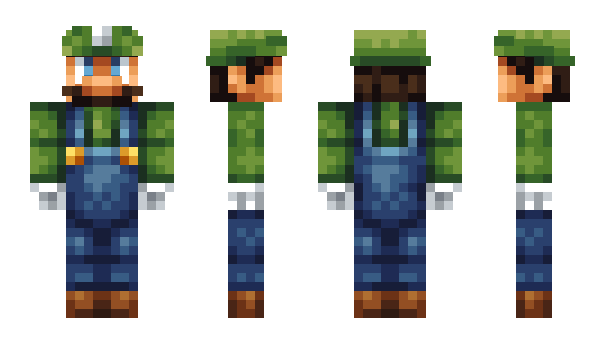Minecraft skin Luigi_the_miner