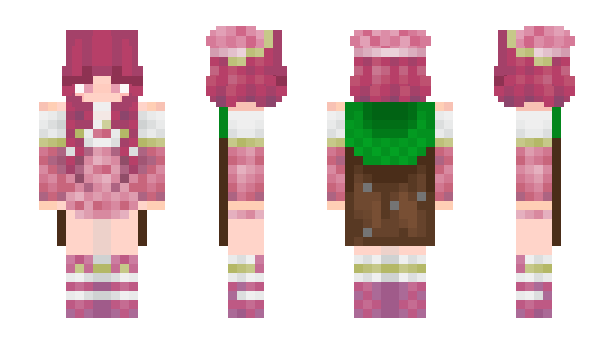 Minecraft skin FemboyStrwberry