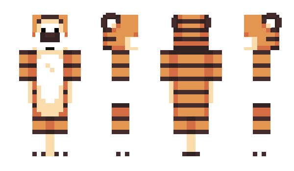 Minecraft skin tigerek_