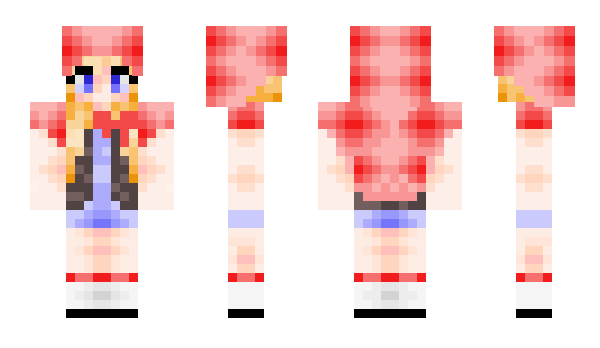 Minecraft skin LadyRedHood