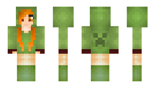 Minecraft skin bombgirl