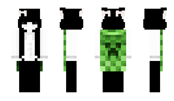 Minecraft skin strasznie