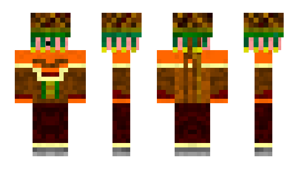 Minecraft skin Spearmaster